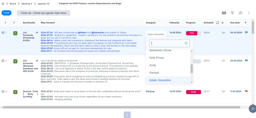 Customer-record changes